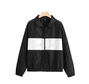 Nouvelle veste coupe-vent pour homme en nylon 100% personnalisée, fermeture éclair intégrale, haute qualité, meilleure qualité, coupe-vent, couleur contrastée - Product Image 1