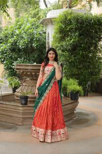 Exclusivo diseñador seda Anarkali Lehenga Choli última blusa de lujo hermosa Dupatta para boda fiesta pakistaní tradicional - Product Image 6