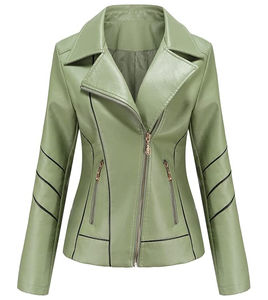 Chaqueta de Invierno de Cuero Genuino para Mujer, Nueva Moda 2023, Manga Larga, Relleno de Algodón, Alta Calidad - Product Image 4