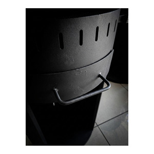 Professional Outdoor <b>BBQ</b> Grill 81.5 cm Wide Charcoal Grill Barbecue Unit with Industrial Design Perimeter Shelving - Product Image 5