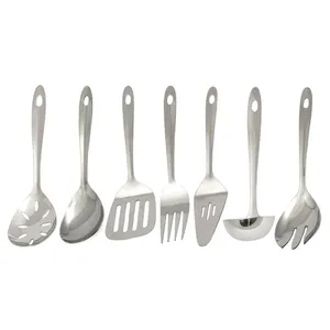 Best Quality Indian Supply Kitchen Ware Silver Eating Silverware Serving Utensils Stainless Steel Flatware Cutlery Set for Home