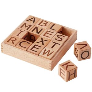 Puzzle en bois classique avec lettres minuscules pour la reconnaissance précoce de la lecture et la pratique de l'orthographe - Product Image 1