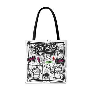 Bolso Tote con Diseño de Graffiti y Pintura en Aerosol, Ecológico, de Lona de Algodón, con Cierre Abierto y Forro de Algodón - Product Image 5