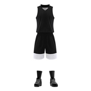 Uniforme de basket-ball en polyester respirant de haute qualité pour l'été, à vendre, dernier design, sur mesure, couleur unie, vêtements tendance - Product Image 4