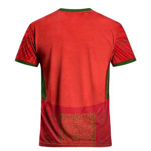 Maillot de football sublimé de fabrication professionnelle, patchs personnalisés, col rond, 100% polyester, séchage rapide, pour adulte - Product Image 2