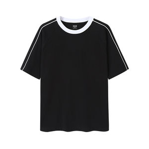 Camiseta de Nuevo Estilo, 260 g/m², 100 % Algodón, Líneas de Color en Contraste, Camiseta Oversize a Rayas, Camisetas con Logotipo Impreso Personalizado, Precio Responsable - Product Image 6