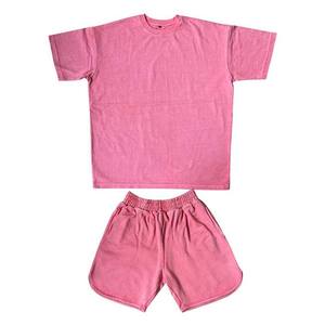 OEM Coton Polyester Hommes et Femmes Shorts Ensemble Jogger Deux Pièces Survêtements Ensembles Poids Lourd Surdimensionné High Street Style Hommes Ensemble - Product Image 1