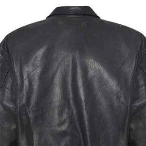 Veste de vol en cuir durable pour homme avec look et caractéristiques d'aviateur authentiques-parfaite pour le temps froid - Product Image 5