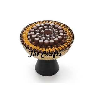 Cuenco de metal color dorado para servir alimentos, con forma ovalada, para dulces y frutas secas, de calidad superior, a los precios más bajos. - Product Image 2