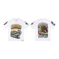 T-shirt Homme Oversize Vintage Personnalisé avec Logo, 100% Coton Épais, Écologique, Imprimé Sérigraphié, Style Hip Hop Tendance