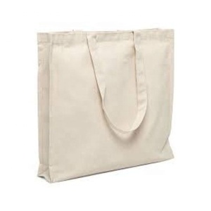 2024 Trend Hopeful Embroidered GOTS Approved Organic Cotton Woven Solid Color <b>Large</b> Capacity Commute Customized Logo Hand Bag - Product Image 6
