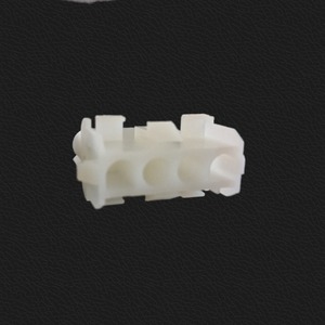 Connecteur de câblage rond blanc avec boîtier en nylon, contact en laiton, 4 broches, type femelle pour connexions électriques - Product Image 2