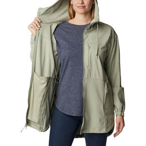 Veste longue Softshell pour femmes Vestes d'extérieur avec logo personnalisé de qualité supérieure pour les femmes - Product Image 2