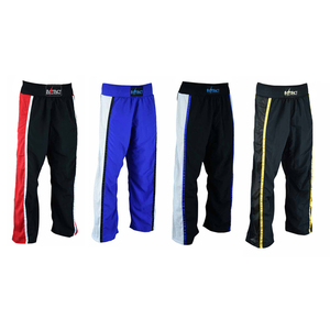 Pantalon d'entraînement de boxe taille haute, logo personnalisé, pantalon de kick-boxing, design haut de gamme, vente en gros, couleur unie, design à rayures - Product Image 1
