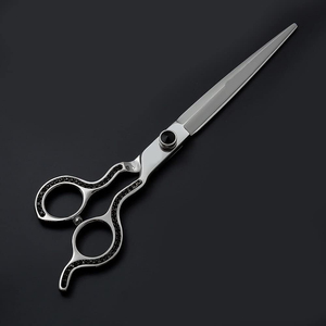 Mirror Finish Pet <b>Hair</b> <b>Scissor</b> Straight Sharp Blades Made Stainless Steel Adjustable Screw Pet <b>Hair</b> Grooming <b>Scissors</b> - Product Image 3