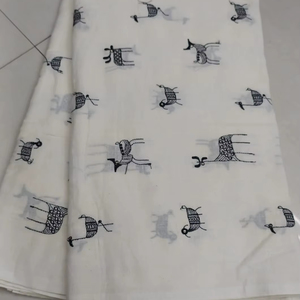 kora cotton embroidery fabric make to fancy dress material - Product Image 2