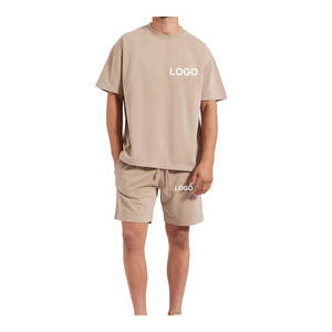 100% Cotton Made Summer Sets for Men O Neck T <b>Shirts</b> and Shorts Sets Made in Pakistan High Quality Men's Sets - Product Image 1