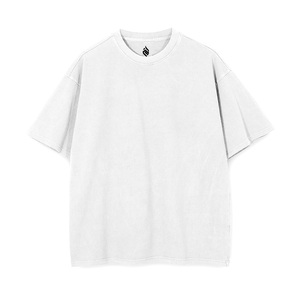เสื้อโอเวอร์ไซส์ทรงหลวมไหล่ตก ผ้าฝ้าย 100% ย้อมสีพื้น ดีไซน์เรียบง่าย ผ้าเจอร์ซีย์เนื้อหนัก 240gsm+ - Product Image 6