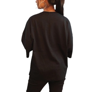 Femmes lettre personnalisée imprimé à manches courtes grande taille T-Shirt nouveauté Jersey tissu mode Style décontracté en gros - Product Image 5