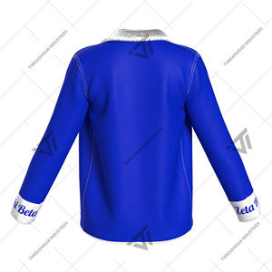 Veste en coton boutonnée brodée doublée de fourrure de sororité Zeta Phi Beta personnalisée attirail grec - Product Image 2