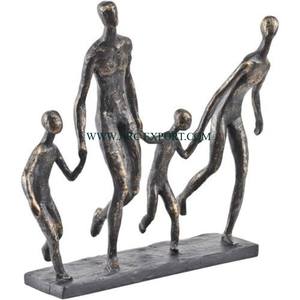 Aluminio estaño fundido 4 humanos diseño moderno Arte Creativo escultura hecha a mano MESA CENTRO DE MESA escultura decorativa de lujo - Product Image 1