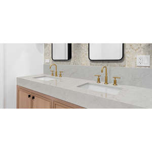 ผลิตภัณฑ์ควอตซ์คริสตัล Calacatta Miraggio Cove พรีเมียม พร้อมบริการตัดตามขนาด 126x63x2 ซม. และ 126x63x3 ซม. - Product Image 2