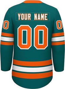 Jersey de hockey sobre hielo personalizado 2025 bordado nombre y número del equipo uniforme blanco de hockey sobre hielo - Product Image 5