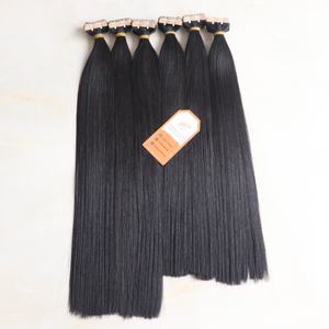 AZ cheveux vente en gros ruban dans les extensions cheveux humains vrais Remy cuticule alignée noir naturel longueur personnalisée jusqu'à 32 pouces - Product Image 1
