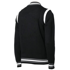 OEM Unisex Urbano Casual Abotonado Varsity Sportswear Bomber Jacket Cómodo Cuero Poliéster Algodón Diseño promocional - Product Image 5