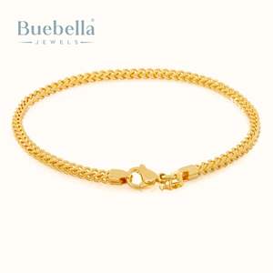 5mm 18K Gold and 925 <b>Silver</b> Plated Moissanite Franco <b>Bracelet</b> for <b>Men</b> <b>Bracelets</b> and Bangles - Product Image 2