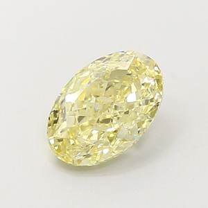 Diamant ovale de 1,37 ct VS1, jaune clair fantaisie, cultivé en laboratoire - Product Image 1