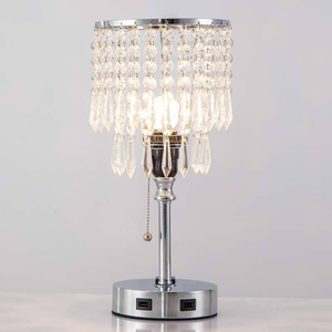 Touch Control Dimming Metal Cone LED Table Lamp with Flexible Design 3-Hole AC US <strong>Plug</strong> <strong>Socket</strong> for Home Bedroom Use - Product Image 2