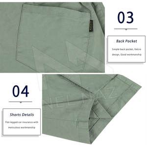 Fabricant OEM Logo personnalisé Ceinture élastique extensible cachée Short de pêche décontracté Cargo à séchage rapide pour hommes - Product Image 4