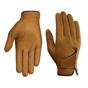 Guante de Golf de cuero genuino suave de alta calidad 100%, guantes deportivos de Golf transpirables de Color sólido Unisex para hombres y mujeres - Product Image 3