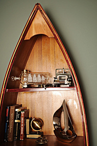 Bateau en aluminium de petite taille pour la maison, le bureau ou l'affichage éducatif (22,9Lx8,3Wx31,1H cm) - Product Image 5