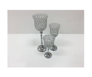 Metal Candle Holder Wedding Decoration Modern Luxury Gifts Home Decor Tabletop Centerpiece Nickel Plated Round Shape Handcrafted - Product Image 6