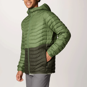 Veste d'hiver en duvet épais pour hommes personnalisée en gros avec traitement enduit à col montant - Product Image 4