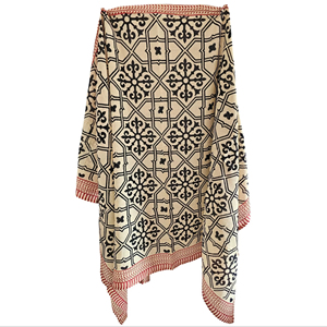 Pareo Sarong de Algodón 100% Hecho a Mano en India, Estampado a Mano, para Mujer, Talla 44 Pulgadas X 72 Pulgadas, Venta al Por Mayor - Product Image 1