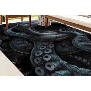 Unique Design Printed Rug, Modern Animal Saloon <b>Front</b> <b>Door</b> Stair Custom Office <b>Decor</b>,Velvet Rug - Product Image 2