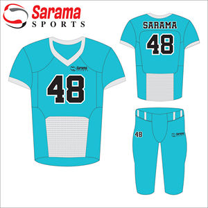 Nuevo estilo personalizar pantalones de uniforme de fútbol americano con bolsillos/Venta al por mayor último modelo de uniforme de fútbol americano, - Product Image 1