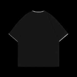 T-shirt streetwear surdimensionné et lourd, style graphique vintage, épaules tombantes, 100% coton, prêt pour l'impression numérique directe, t-shirt personnalisé - Product Image 4