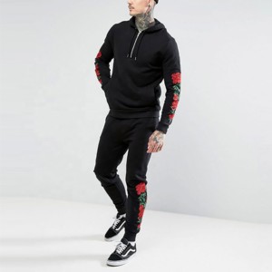 Ensemble de survêtements à capuche en éponge française 100% coton épais survêtements personnalisés délavés à l'acide ensemble unisexe de survêtement imprimé - Product Image 4
