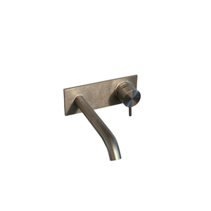 Grifo Mezclador Alto de Acero Inoxidable CEA Design MIL045 con una Sola Palanca para Lavabo de Baño, con Líneas Arquitectónicas para Encimeras Modernas - Product Image 1