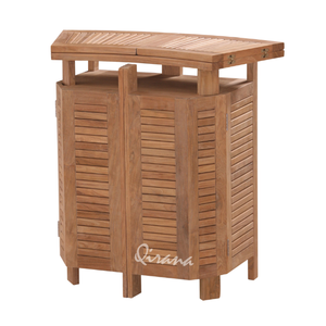 Teak Foldable Bar <b>Table</b> Perfect for <b>Garden</b>, Patio, and Cold <b>Drink</b> Parties - Product Image 4
