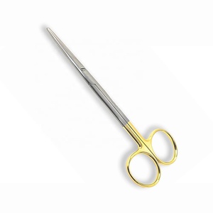 Ciseaux chirurgicaux MEDIHEAL SURGICAL CORPORATION, demi-ornés d'or, droits/à bout arrondi, ciseaux d'opération Metzenbaum, modèle - Product Image 6