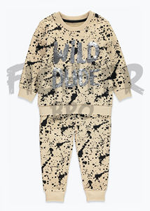 Ensembles de survêtement d'été 100% coton à cordon de serrage pour garçons et filles vêtements pour enfants brodés décontractés - Product Image 2