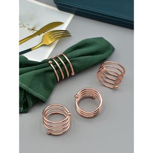 Ronds de serviette en laiton de qualité supérieure fabriqués à la main avec finition en or poli pour les dîners et les célébrations haut de gamme - Product Image 2