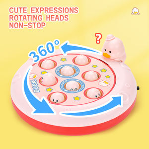 Marteaux interactifs pour bébé battant un hamster jeu de bureau 2 enfants joueurs amusement dessin animé frapper une taupe jeu jouet avec effet sonore - Product Image 3