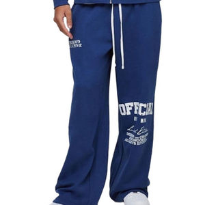 Pantalones y chaqueta Jogger de ajuste relajado para Otoño Invierno, conjunto de ropa de descanso de lana cálida y cómoda para uso diario - Product Image 5