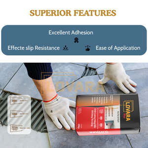 LOVARA Cement-based Mortar Thinset Tile <b>Adhesive</b>-Eco-Friendly Durable Strong Adhesion Fine Sand Special Additives C2 Standard - Product Image 3